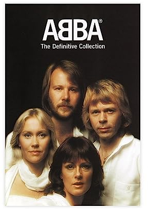 MURABE Abba The Definitive Collection Musik-Cover-Leinwand-Poster, Wandkunst, Dekordruck, Bild, Gemälde für Wohnzimmer, Schlafzimmer, Dekoration, ungerahmt, 30 x 45 cm