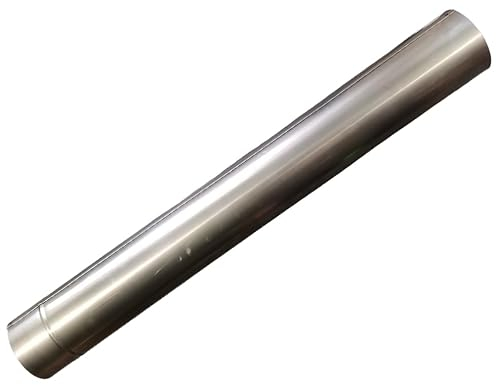 Heizung Rauchrohr, Ofenrohr, Rauchrohr, Ofenknie, Kaminofenrohr, Abgasrohr Kamin, Kaminofen Abgas, Kaminrohr, Stahlblech 100-150 mm (DN Ø 100 Rohr 1000 mm)
