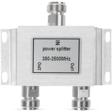 ANNTLENT N-Hembra 50 Ohm Adaptador de Conector Coaxial Divisor Coaxial 3 dB 2 Vías para Amplificador de Señal de Telefonía Móvil Amplificador Antena