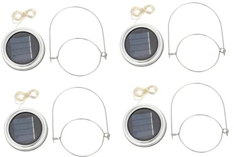 Veemoon Lar Jar Lids 20led 2m Warm White Light String Lights Set for Outdoor Decorative Lighting