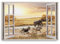 Paul Sinus Wandbild 120x80cm Fensterbild Afrika Safari Tiere Natur Elefant Zebras