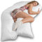 Traumreiter Seitenschläferkissen Jumbo XXL mit Bezug Baumwolle Weiß I Extra hohes und langes orthopädisches Komfortkissen, Schwangerschaftskissen zum Schlafen Stillkissen Kissen, Body Pillow