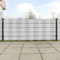 Sufrk Lot de 5 brise-vue en rotin synthétique tissé pour balcon - Blanc - 255 x 19 cm