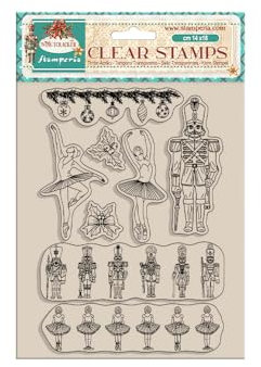Stamperia - Acrylic Stamp for Scrapbooking, Albums, Bullet Journals and More, Transparent, Long Lasting, Easy to Clean, Perfect for Hobbies, Crafts, and Gifting (The Nutcracker, Ballet and Soldiers)