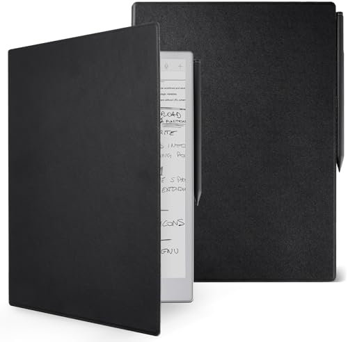 Xeiseri RM Paper Pro Case, Premium PU Leather Cover for RM Paper Pro Tablet 11.8 2024 Released - Book Folio Design [Lightweight][Waterproof], Ultra Slim and Hard [Black]
