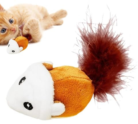 Gungtj Electronic Mice Cat Toy, Interactive Mice Cat Toy, Battery-Operated Cat Toy, Moving Mice Cat Toy, Electronic Cat with Sound, Remote Control Mice Cat Toy, Automatic Mice for Cat Toy