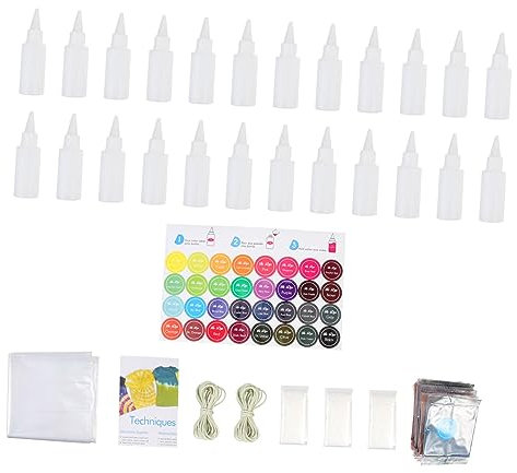 AUTSUPPL 1 Satz Batikpulver Permanentes Färbepulver Zum Dekorieren Von Kleidung 24 Farben Färbepakete