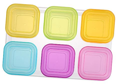 MERRYHAPY 1juego Contenedores De Comida Para Bebés Tapa Para Snacks Frutas y Verduras Fáciles De Limpiar y Reutilizables