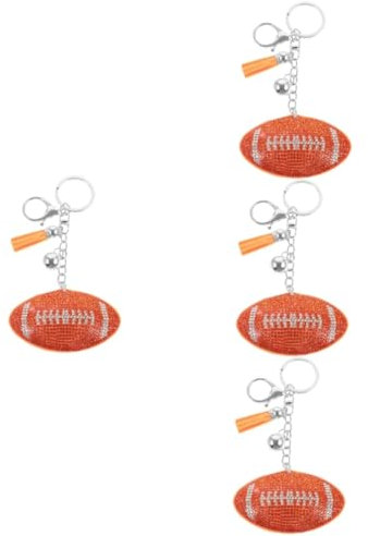 INOOMP 4stücke Rugby Schlüsselanhänger Mit Einzigartigem Rugby-pendant Sportliches Als Party-favor Oder Mitbringsel Für Sportveranstaltungen