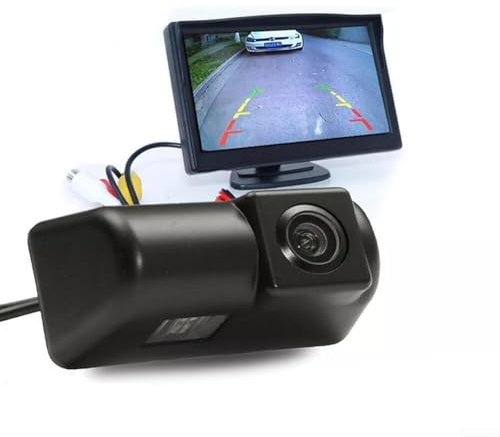 5 Zoll Display und Rückfahrkamera Set für Ford für Transit für MK7 Passgenau und einfache Bedienung (Typ 2)