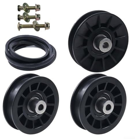 Rasenmäher-Riemen- und Riemenscheibensets, 2 Stück, 532194326 Spannrolle mit 532194327 Riemenscheibe mit Keilriemen für LGT 2654,1542 XPT Ersatzteil
