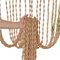kesurpae Rideau de Porte en Perles de Bois pour entrée de Couloir Polyester Qiboyuye Rideau de Porte en Perles de Bois Rideaux de Porte, C