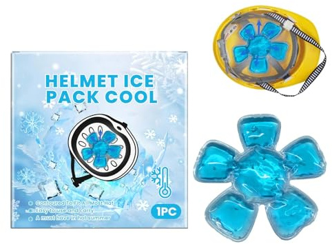 Ice Pack Hat, Ice Packet, Helmet Cooling Pad, Flexible Soothing Comfort Cooler for Headache Relief, Injuries, Wisdom Teeth Recovery, Fever and Hangover, 6,89 x 6,5 Zoll