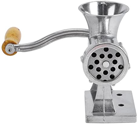 Sorandy Molinillo de Carne Manual, Diseño Ergonómico, Ciclista de Carne Versátil, Material de Aleación de Aluminio, Adecuado para Picar de Cerdo, de Res, Cordero, etc., Fácil de Instalar y Limpiar