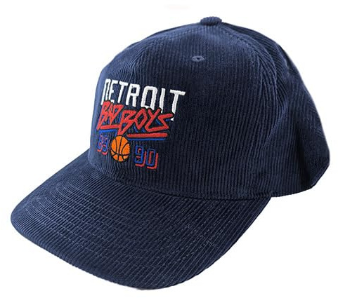 Mitchell & Ness NBA Bad Boys Cord Strapback Cap Detroit Pistons