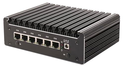 I226×6 2.5G Lan 7505 Micro Firewall Appliance Pentium Gold Mini PC,Desktop Computers NO RAM NO SSD M.2 NVMe,USB3.0 4K@60 Dual Display,OPNsense Appliance,AES-NI, Soft-Router fit Office Home industral