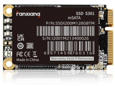 fanxiang S301 - Unidad interna de estado sólido SSD Mini SATA III de 128 GB mSATA, 6 Gb/s, NAND 3D, compatible con Ultrabook PC de escritorio y laptop
