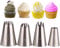 FantasyDay Decoración De Tartas, 4 Piezas Acero Inoxidable Boquillas para Manga Pastelera, Boquillas de Tuberías Traje de Consejos de Pastelería para Tartas, Cupcakes, Galletas y Pastas de Hornear #1