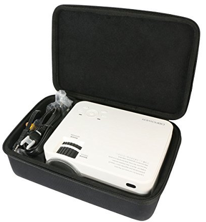 Per DBPOWER T20 LCD Mini Proiettore da 1500 Lumen Proiettore Video Multimedia Home Theater EVA Borsa da viaggio Custodia caso scatola di Khanka