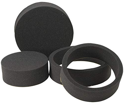 Road Kill RKFR6 Fast Rings 3-Piece Foam Speaker Enhancer Kit, Black, 6.5