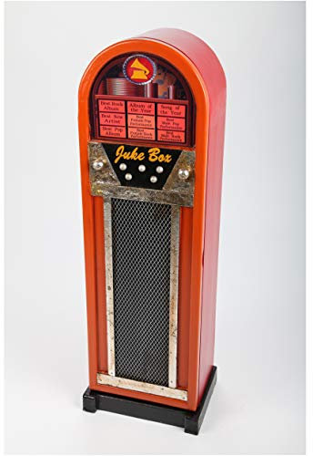 point home Design-Schrank Jukebox, Retro, orange/schwarz, 78cm