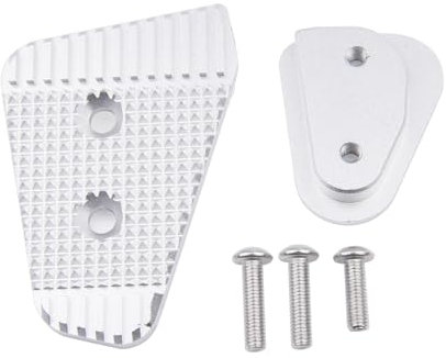 Palanca de freno de pie trasero para moto, extensión de Pedal, extensor de almohadilla grande para B.M.W G310GS G310R G310 GS R R9T R Nine T Scrambler Urban G/S F750GS F850GS F750 F850 GS (Plata)