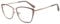 FERAVIA Vintage Rechteckig Brillenrahmen Nerdbrille Ohne Sehstärke Brille Retro Klare Linse Gläser für Damen