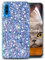 OKZone Compatible Samsung Galaxy A50 Case [with HD Screen Protector], Bling Glitter Design Soft Gel TPU Silicone Skin Cover Anti-scratch Protective Case for Galaxy A50 (Blue)