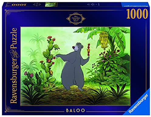 Ravensburger Disney Treasures from The Vault - Baloo 1000 Teile Puzzle für Erwachsene - Jedes Teil ist einzigartig, Softclick Technologie bedeutet, DASS Teile perfekt zusammenpassen - Amazon Exklusiv