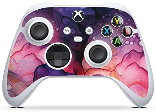 DeinDesign Skin kompatibel mit Microsoft Xbox Series S Controller Folie Sticker Art Flüssig pink