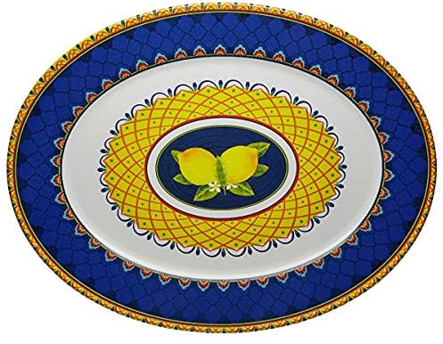 SERAFINO ZANI Amalfi Vassoio Ovale Grande 43 cm Touch-Mel
