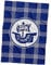 F.C. Hansa Rostock Veloursdecke - blau-weiß Karo - 150 x 200 cm Kuscheldecke, Decke - Plus Lesezeichen Wir lieben Fußball