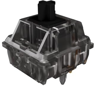 Gateron Silent Black Ink v2 Switches 5pin RGB Linear Switch for DIY Mechanical Keyboards (36 Stück, Silent Black Ink)