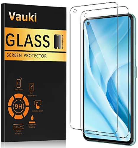 Vauki Lot de 2 Verre Trempé pour Xiaomi 11 Lite 5G NE/Mi 11 Lite 4G/5G,Vitre Protection Écran,Film Protecteur HD Transparent Dureté 9H Ultra Résistant Anti Rayures avec Transparence à 99% Sans Bulles