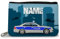 GRAVURZEILE Bedruckte Geldbörse - Polizei Design - Personalisiert mit Name - Geschenk für Kinder & Teenager für Taschengeld Fahrkarte - für Jungen Mädchen Schüler zum Geburtstag Einschulung