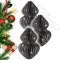 weihnachtliche Schmuck Dekoration (Ornament Kugel 3er Set, Grau)