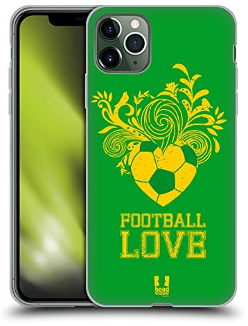 Head Case Designs Pelota De Corazón Amor de La Pelota Caso Funda de Gel Suave Compatible con Apple iPhone 11 Pro MAX