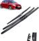 Limpiaparabrisas Juego de escobillas limpiaparabrisas Delanteras y traseras para Kia para Rio 4 Hatchback 2017 2018 2019 2020 2021 2022 Limpiaparabrisas 26 + 16 + 11 