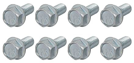 METALLIXITY À bride Hex Tête Boulons (5/16-18 x 3/4 ) 8pcs, Hexagone Dentelé Bride Boulon Carbone Acier Vis - pour Maison Construction Quincaillerie Attaches