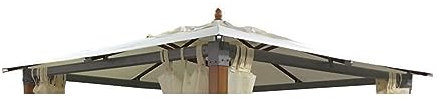 KOEM Telo di Ricambio per Gazebo (Top Alu 3x3 Bianco)