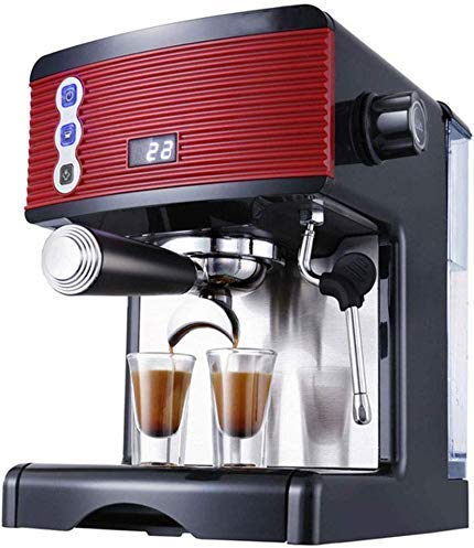 ROLTIN Cafetera, Cafetera Espresso con Espuma de Leche, Botones de selección Directa, Función 2 Tazas, Depósito de Agua Grande de 1,7 litros Diseño ergonómico
