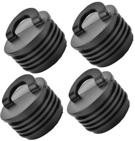 Gogogmee Kayak Boat Drain Plug Kit Universal Scupper Plugs for Kayak Canoe and Fishing Boat Drain Hole Plugs Replacement 4 Pack Water Resistant Accessories