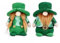 ENLACE 2 Stück St. Patrick's Day Wichtel, Frühling Irischer Zwerg Deko, Kleeblatt Wichtel Dekorationen, Grüne Irische Ornamente mit Hut für St. Patrick's Day Tischdekoration Party Dekor