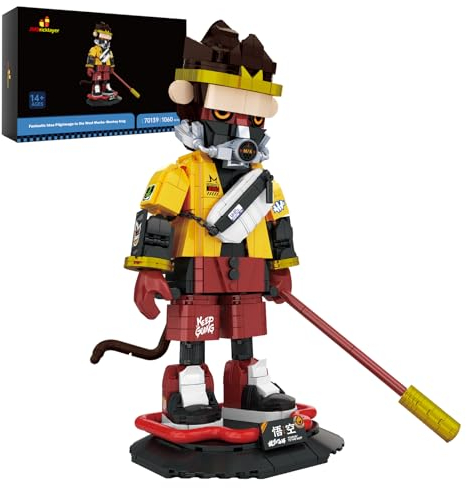 JMBricklayer Monkie King Bausets, 70139 Sammlerstück, Monkey King Warrior Mecha-Modellbausatz, Kreatives MOC-Bauspielzeug, Geschenkidee für Erwachsene Jungen ab 14 Jahren (1060+ Teile)