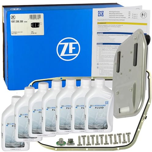 ZF Teilesatz Ölwechselpaket-Automatikgetriebe + ATF Öl 8 Gang für A4 B8 A5 A6 Q5