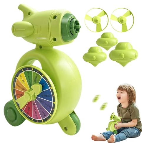 Zankie Juguete De Platillo Volador,Discos Giratorios para Niños,Spinner Volador Divertido 5 en 1 | Divertido Juguete Giratorio Giratorio platillo Volador Juguete giroscópico Juguete Deportivo al Aire