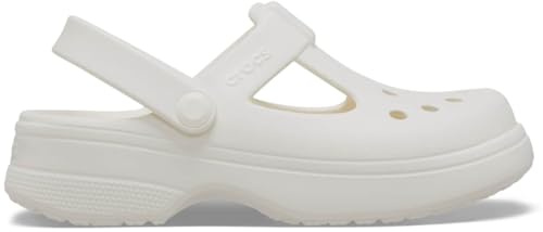 Crocs Unisexe Enfant Classic Mary Jane Clog K Sabots, Chalk, 36/37 EU