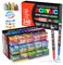 TrendGate 240 Couleurs Feutre Acrylique, Marqueur Peinture Acrylique Pinceau Pour Papier, Verre, Galet, Métal, Plastique, Bois, Oeuf, Céramique, Textile
