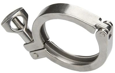 Rohrschelle, Schlauchclips, Rohrband, 5 Stück 0,5 Zoll 0,75 Zoll 1 Zoll 1,5 Zoll 2 Zoll 2,5 Zoll 3 Zoll 4 Zoll 5 Zoll Tri-Clamp SUS 304 Edelstahl-Sanitärrohrverschraubung for das Bierbrauen zu Hause(C