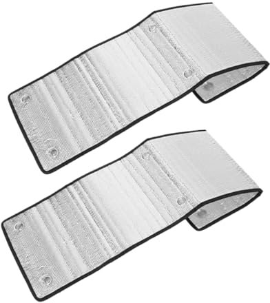 POPETPOP 2piezas Películas Opacas Para Ventanas Aislamiento Térmico Lámina De Aluminio Privacidad Bloqueador Solar